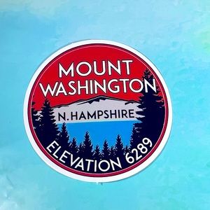 MT WASHINGTON Outdoor Adventure Journey Wander Traveler Explore Sticker
